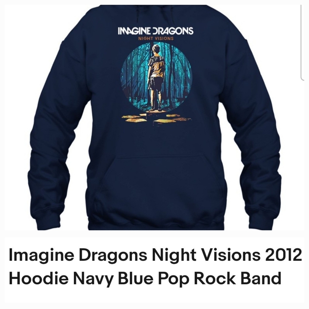 Imagine Dragons Painted Night Visions 2012 Tour Hoodie